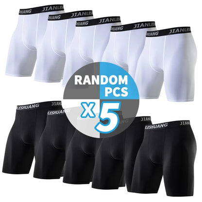 Men’s Cycling Underwear – Black & White Running Boxer Shorts