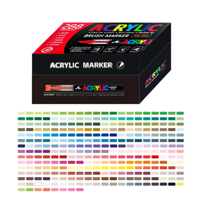 Acrylic Paint Markers – Brush Tip Pens for Wood, Rock & Canvas