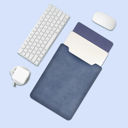 Slim PU Leather Laptop Sleeve – Water-Resistant Case for 11–16 Inch