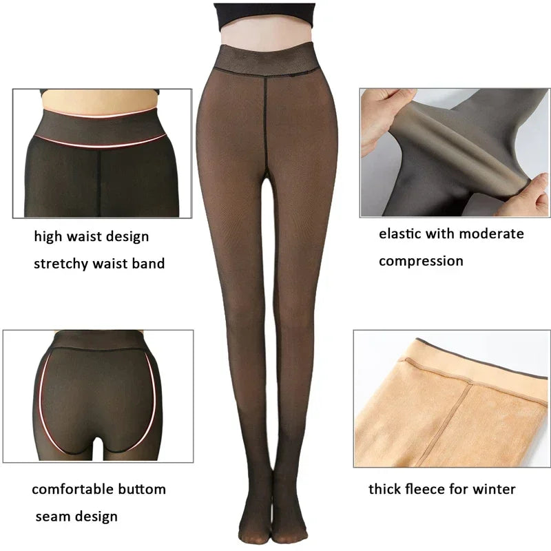 Fleece Lined Tights – Warm Winter Skin Tone Style