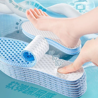 Sports Insoles 3 Pair Cooling Breathable Shock Absorbing Shoe Inserts