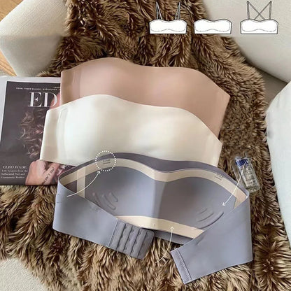 Strapless Bralette for Women – Seamless Invisible Wireless Bra