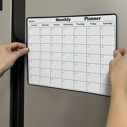 Magnetic Dry Erase Calendar Monthly Refrigerator Planner