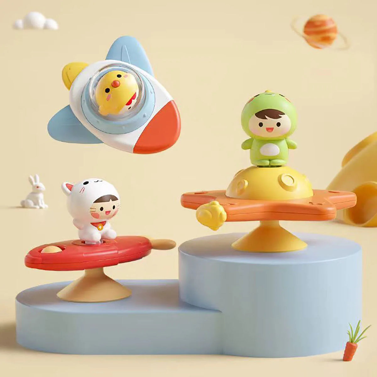 Baby Bath Spinner Toy – Suction Cup Sensory Bath Toy