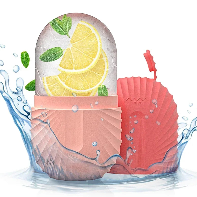 Ice Face Roller Silicone Facial Ice Mold for Cooling Massage