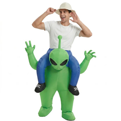 Inflatable Alien Costume for Children, Alien Costume for Adults, Funny Party Costume, Halloween and Carnival Performance Costume