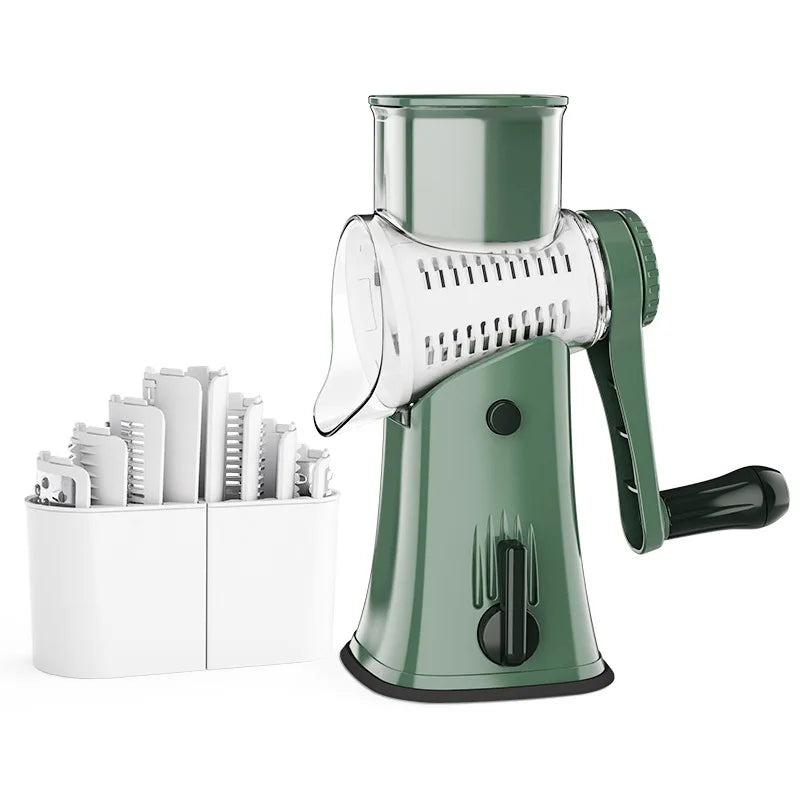 5 in 1 Rotary Cheese Grater Vegetable Slicer Shredder