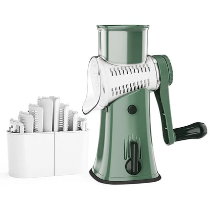 5 in 1 Rotary Cheese Grater Vegetable Slicer Shredder