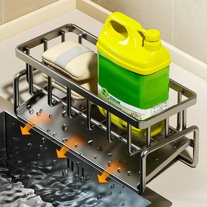 Kitchen Sink Organizer with Tilted Water Tray