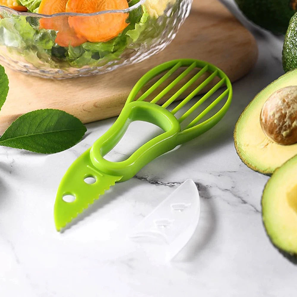 3-in-1 Avocado Slicer, Corer & Peeler Fruit Cutter Kitchen Tool