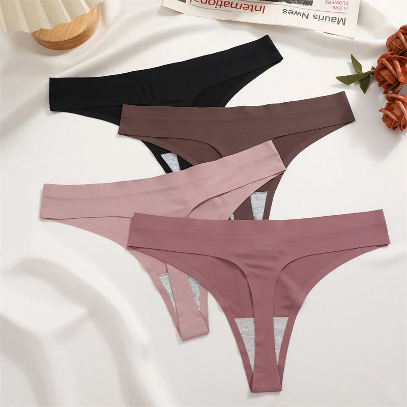 Seamless Women’s Underwear – 4-Piece Invisible Panties Set