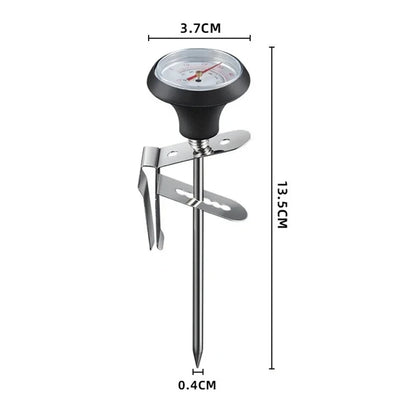 Coffee Thermometer Stainless Steel 0–100°C for Milk & Brewing