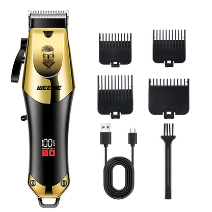 Rechargeable Hair Clipper for Men, Beard & Nose Trimmer Kit