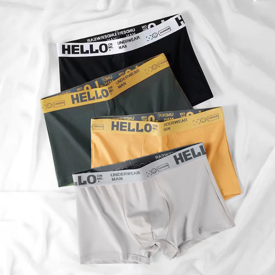 Men’s Cotton Boxer Shorts – Stretch Knit Underwear