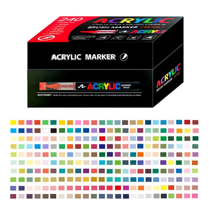 Acrylic Paint Markers – Brush Tip Pens for Wood, Rock & Canvas