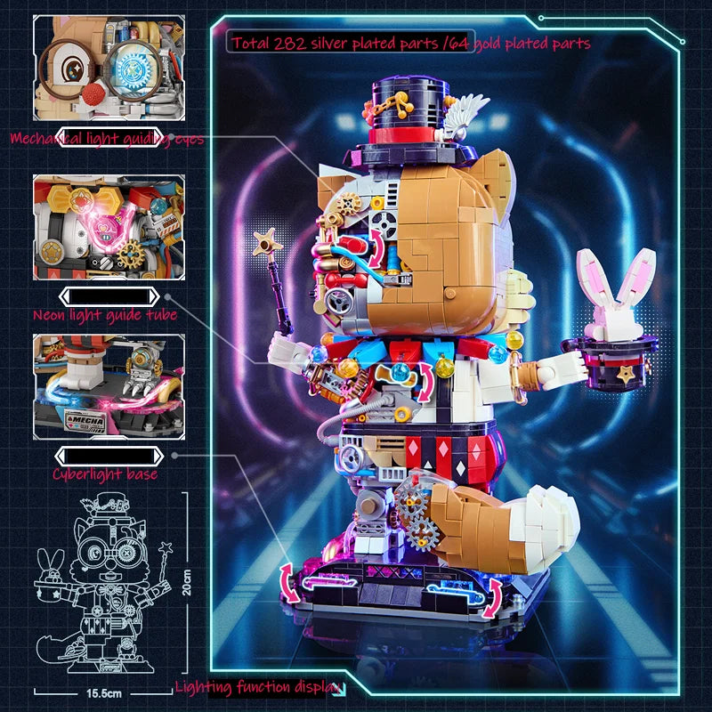 Mechanical Squirrel Building Block Set