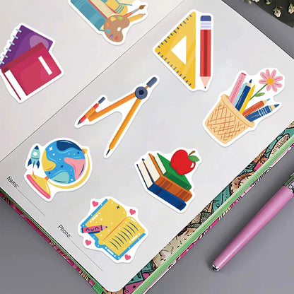 50Pcs Stationery Stickers Set