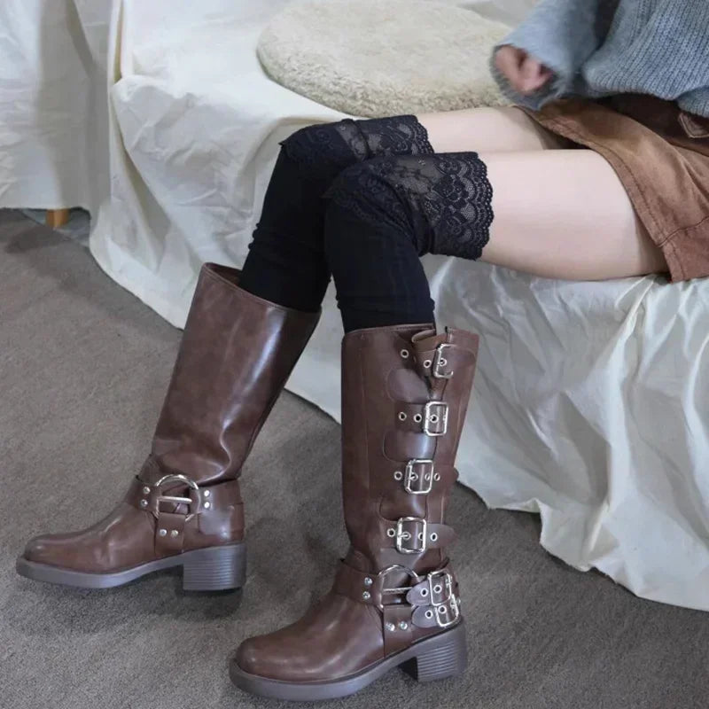 Thigh High Stockings for Women – Lace Long Leg Socks