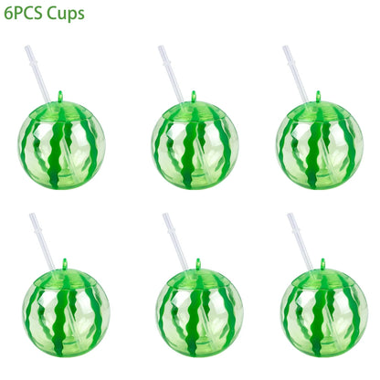 Pineapple Party Cups 6/10pcs Tropical Juice Cups for Summer Events