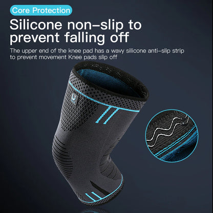 Compression Knee Sleeve Breathable Support for Basketball & Running