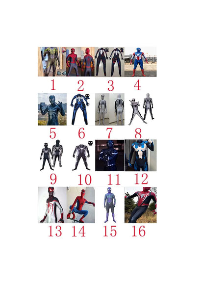 Adult Superhero Cosplay Jumpsuit Zentai Bodysuit Halloween Costume Male Suit -14