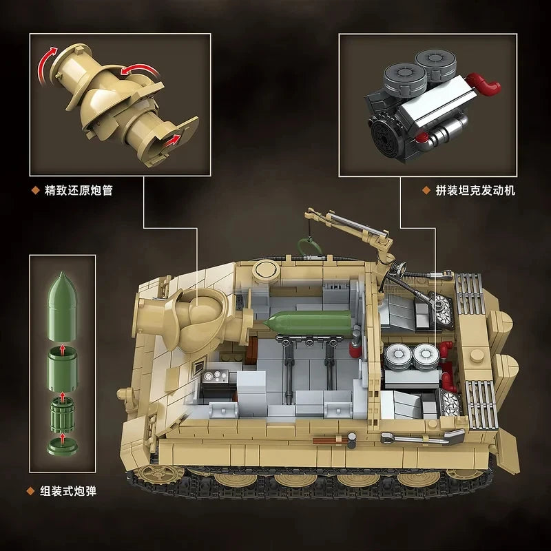 Tank Building Blocks Set