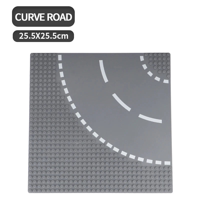 Building Block Base Plates – City Road Construction Set