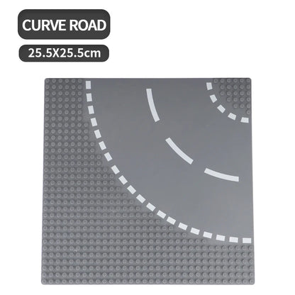 Building Block Base Plates – City Road Construction Set