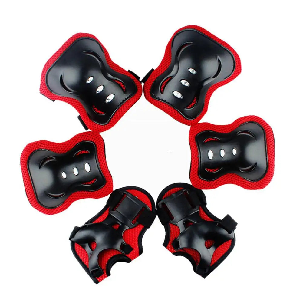 Kids Protective Gear Set with Knee, Elbow Pads & Wrist Guards