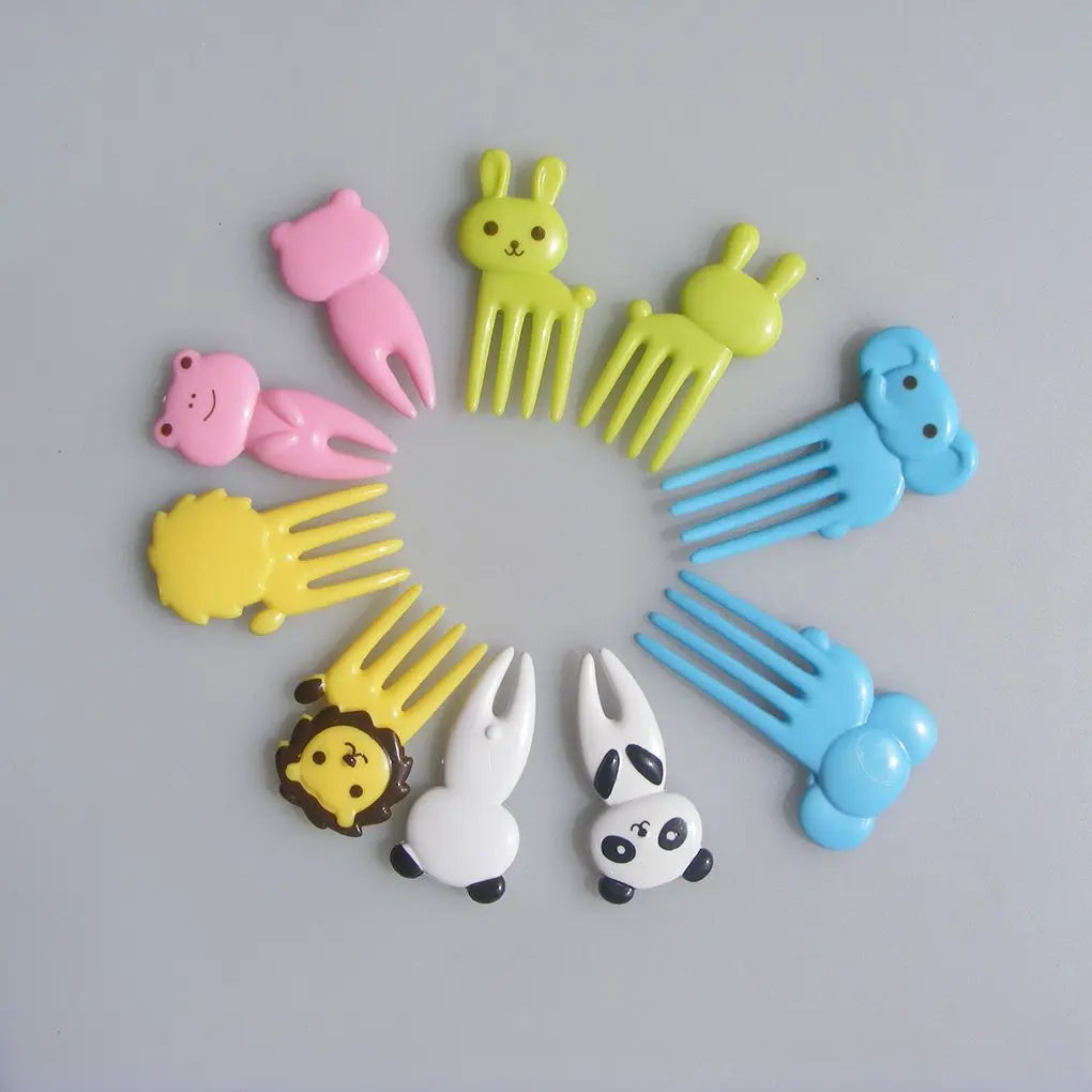 Reusable Fruit Forks Plastic Dessert Picks Small Serving Utensils