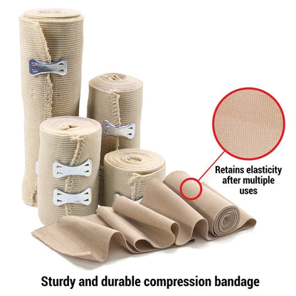 Elastic Bandage Wrap with Clips Compression Wrist Ankle Knee Support