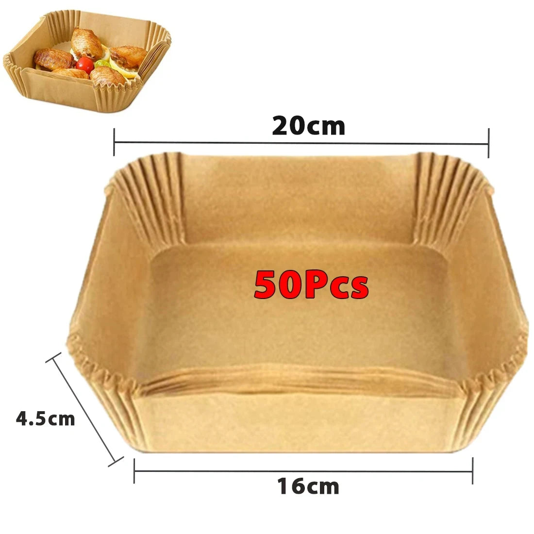 Air Fryer Paper Liners Disposable Round Parchment Baking Sheets