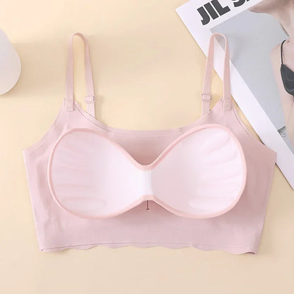 Seamless Wireless Bralette for Women – Wire-Free Nylon Comfort