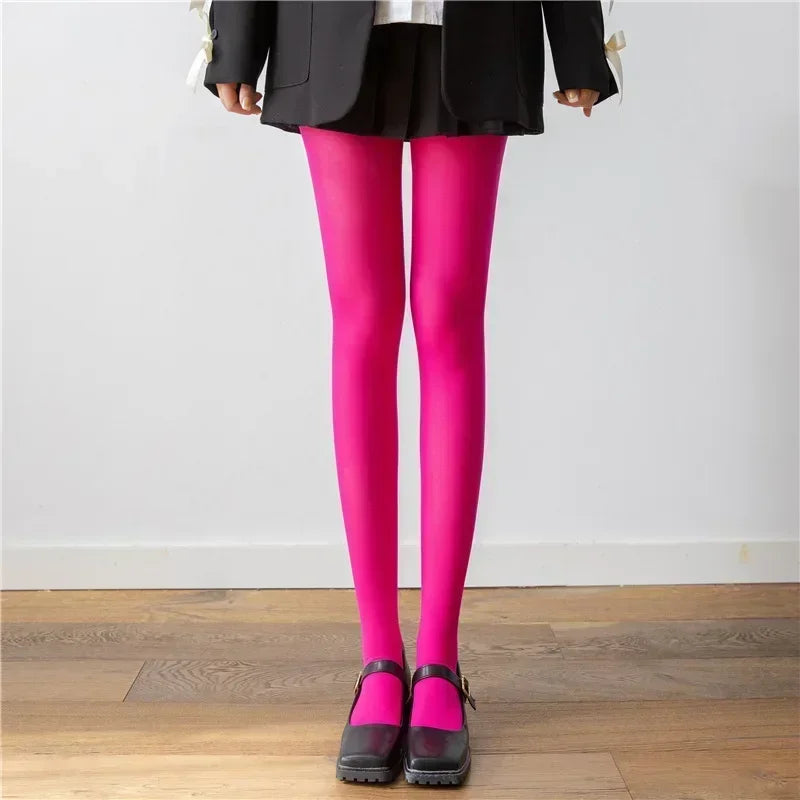 Red Tights – Burgundy Lace Style for Women