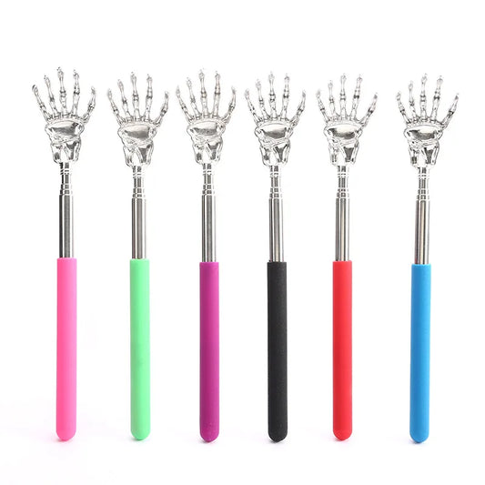 Extendable Back Scratcher, Telescoping Stainless Steel Long Handle