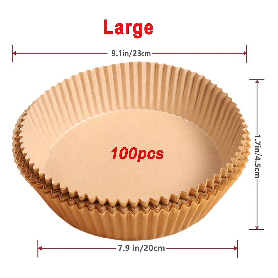 Air Fryer Paper Liners Disposable Round Parchment Baking Sheets
