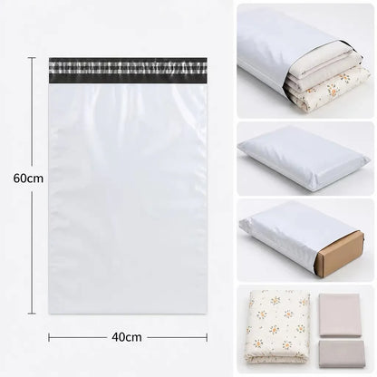 White Poly Mailer Bags – Self-Adhesive Shipping Envelopes 50 Pack