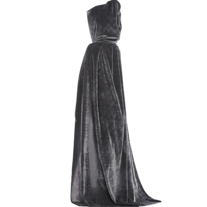 Halloween Adult Kids Witch Cloak Cape Hooded Cosplay Costume Death Cloak Carnival Party Halloween Long Cape 8 Colors