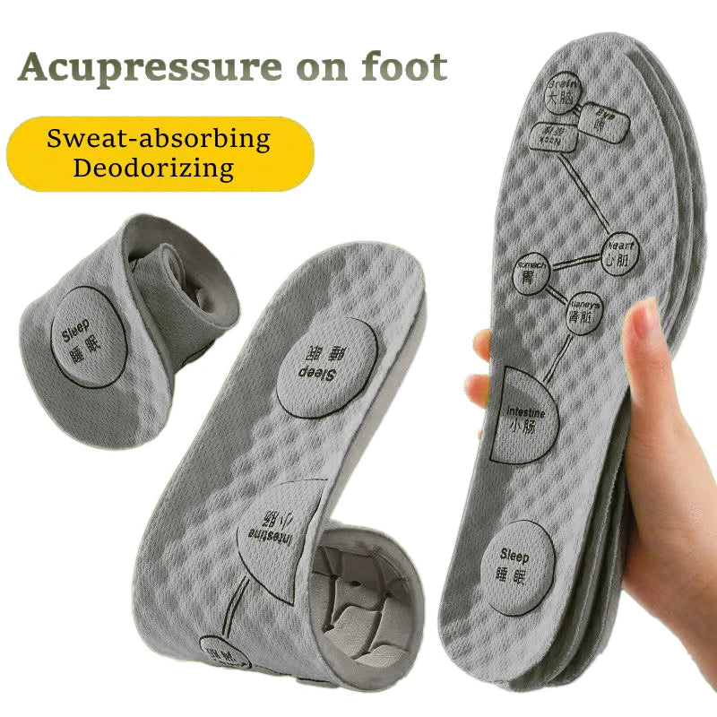 Massage Insoles Acupressure EVA Cushion Breathable Shoe Inserts