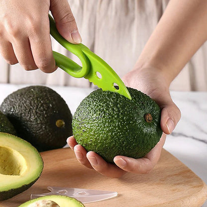 3-in-1 Avocado Slicer, Corer & Peeler Fruit Cutter Kitchen Tool