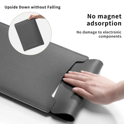 Slim PU Leather Laptop Sleeve – Water-Resistant Case for 11–16 Inch