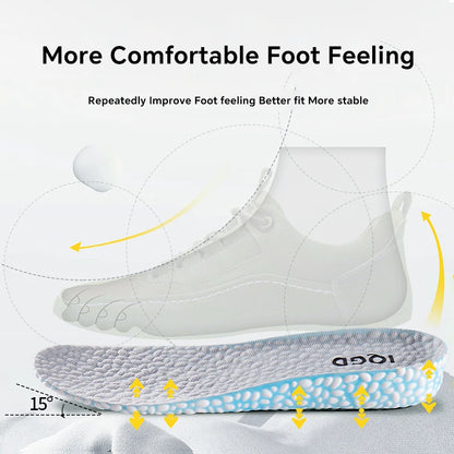 Shock Absorbing Insoles Sports Arch Support Breathable Shoe Inserts