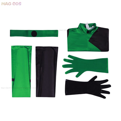 Kim Shego Cosplay Possible Anime Cartoon Series Superhero Jumpsuit Costume Wig Halloween Anti-hero Villainess Uniform Roleplay