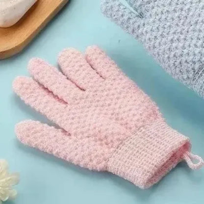 Exfoliating Shower Glove 5-Finger Bath Scrubbing Glove