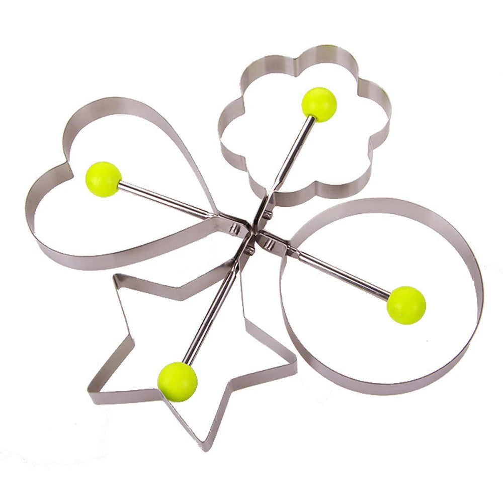5Pcs Stainless Steel Egg Ring Molds Pancake Omelette Shapers
