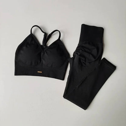 Women's Workout Set High-Waisted Yoga Fitness Clothes for Running