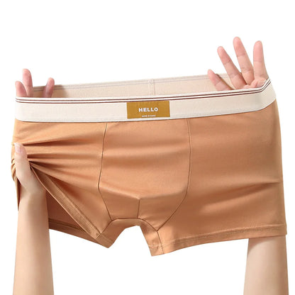 Men’s Boxer Briefs – Mid-Waist Stretch Knit Underwear