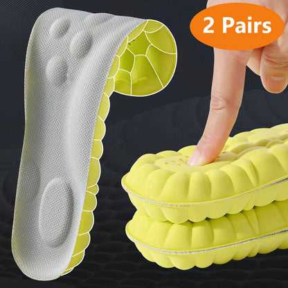 Sports Insoles Latex Cushion Arch Support Shock Absorbing Inserts