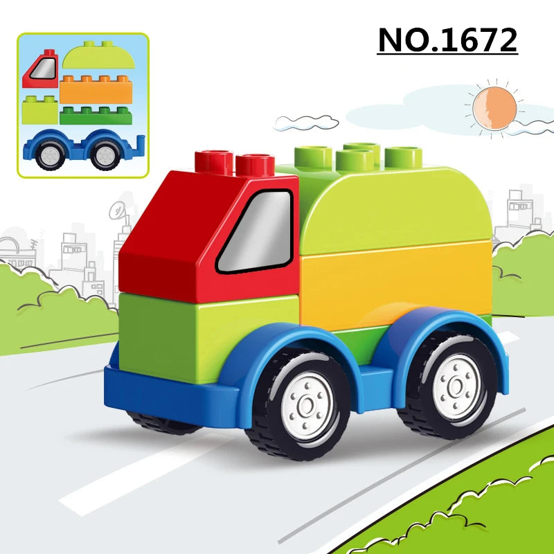 Train Building Blocks Set – Railway Track Model Construction Toy
