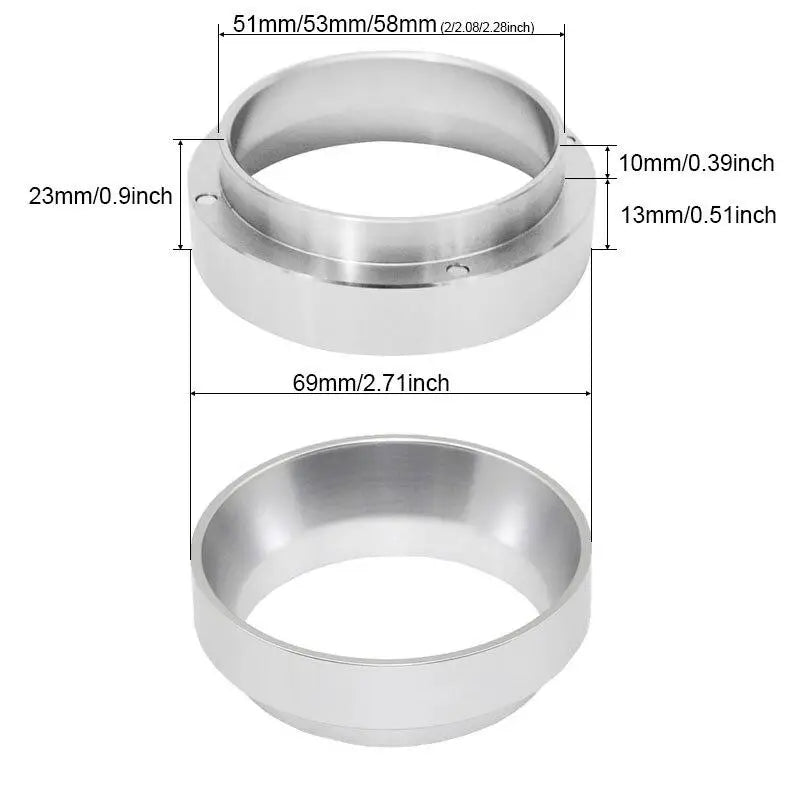 Aluminum Espresso Dosing Ring for 51/53/54/58mm Portafilters